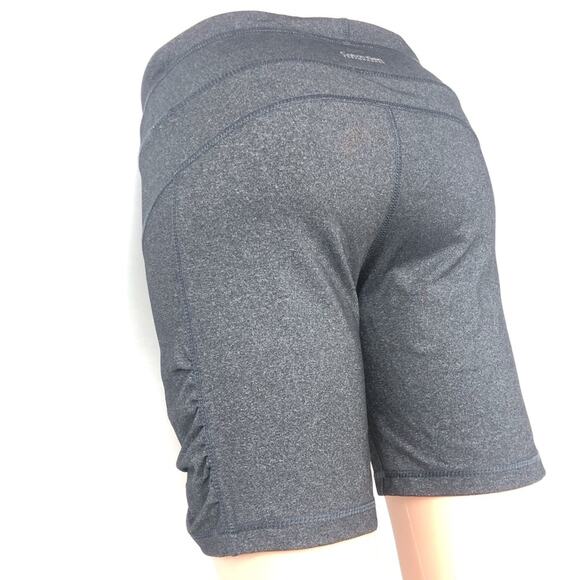 Calvin Klein Charcoal Gray Performance Shorts Quick Dry Fabric Ruched Sides - Picture 15 of 16